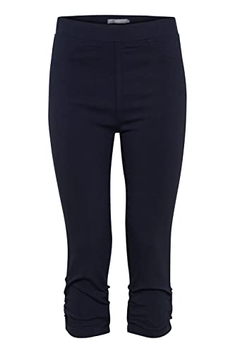 b.young BYKEIRA BYDIXI Damen Capri Jeans Hose Stoffhose mit Stretch, Größe:2XL, Farbe:Copenhagen Night (80466) von b.young