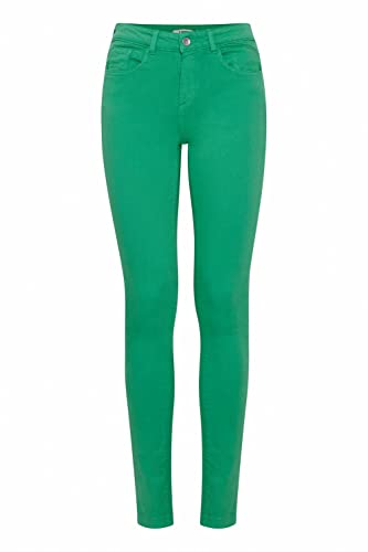 b.young BYLola Luni Damen Jeans Denim Hose Baumwolle mit Stretch Slim Fit 5-Pocket-Hose, Größe:32/32, Farbe:Ming Green (165930) von b.young