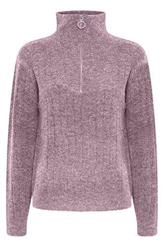 b.young - BYMARTINE Zipper Jumper - Pullover - 20811884, Größe:XXL, Farbe:Orchid Haze Melange (1621071) von b.young