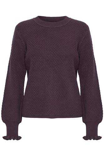 b.young - BYMILO Structure Jumper 4 - Pullover - 20813883, Größe:L, Farbe:Plum Perfect (193316) von b.young