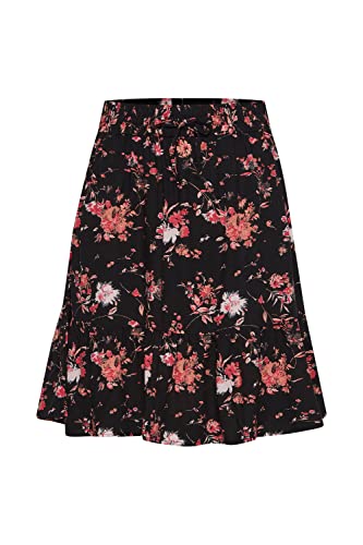 b.young BYMMJOELLA Short Skirt 2 - Damen kurzer Rock in A-Linie, Loose-Fit Passform, Größe:40, Farbe:Coral Cloud Mix (201128) von b.young