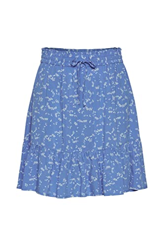 b.young BYMMJOELLA Short Skirt 2 - Damen kurzer Rock in A-Linie, Loose-Fit Passform, Größe:44, Farbe:Ultramarine Mix (201168) von b.young