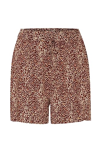 b.young BYMMJOELLA Shorts 2 Damen Shorts Kurze Hose aus Leichter fließender Viskose Loose-Fit mit elastischem Bund, Größe:40, Farbe:Iced Coffee Mix (201901) von b.young