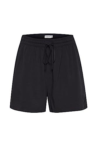 b.young BYMMJOELLA Shorts 2 Damen Shorts Kurze Hose aus Leichter fließender Viskose Loose-Fit mit elastischem Bund, Größe:38, Farbe:Black (200451) von b.young