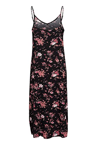 b.young BYMMJOELLA Slip Dress 2 Damen Freizeitkleid Kleid in Midi-Länge mit Spaghettiträgern mit Allover-Print, Größe:36, Farbe:Coral Cloud Mix (201128) von b.young