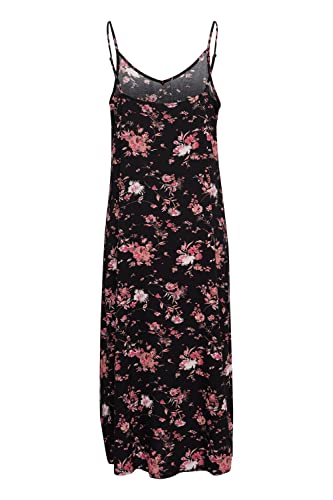 b.young BYMMJOELLA Slip Dress 2 Damen Freizeitkleid Kleid in Midi-Länge mit Spaghettiträgern mit Allover-Print, Größe:38, Farbe:Coral Cloud Mix (201128) von b.young