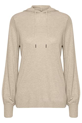 b.young BYMMPIMBA Hoodie Jumper Hoodie Jumper - Damen Langer Kapuzenpullover Hoodie Longpullover mit Kapuze, Größe:M, Farbe:Cement Melange (1407081) von b.young