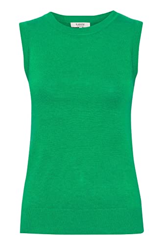 b.young BYMMPIMBA1 Oneck TOP - 20812783 Damen Pullunder Strickpullover Pullover Shirt, Größe:XL, Farbe:Ming Green Melange (1659301) von b.young