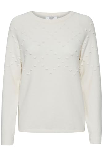 b.young - BYNONINA DOT Jumper - Strickpullover - 20810226, Größe:XL, Farbe:Off White (114800) von b.young