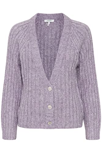 b.young - BYOKSANA Short Cardigan - Cardigan - 20810481, Größe:XXL, Farbe:Dusk Melange (1738121) von b.young