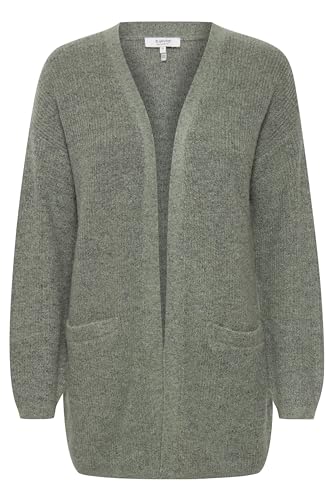 b.young - BYOLYMPIA LS Cardigan - Cardigan - 20810211, Größe:S, Farbe:Seagrass Melange (1660081) von b.young