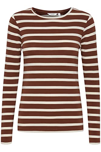 b.young - BYPAMILA LS Tshirt - T-Shirt - 20807931, Größe:XL, Farbe:Brunette Mix (201376) von b.young