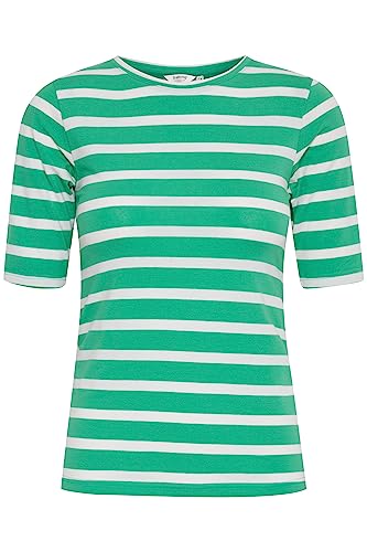 b.young BYPAMILA Stripe Tshirt - 20811087 Damen T-Shirt, Größe:S, Farbe:Ming Green Mix (201685) von b.young