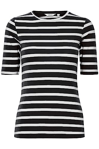 b.young BYPAMILA Stripe Tshirt - 20811087 Damen T-Shirt, Größe:S, Farbe:Off White Mix (200450) von b.young