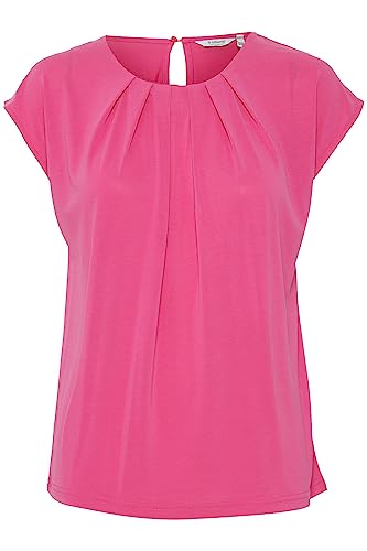 b.young BYPERL TOP Damen T-Shirt Kurzarm mit Rundhals-Auschnitt, Größe:S, Farbe:Raspberry Rose (182333) von b.young