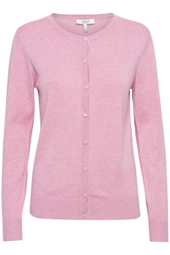 b.young BYPIMBA Cardigan 3 Damen Strickjacke Fein-Strick 20806436, Größe:M, Farbe:Mauve Mist Melange (1532071) von b.young