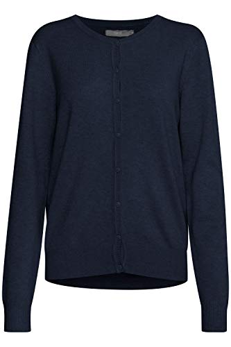 b.young BYPIMBA Damen Strickjacke Feinstrick Cardigan Strickcardigan, Größe:XL, Farbe:Copenhagen Night (80466) von b.young