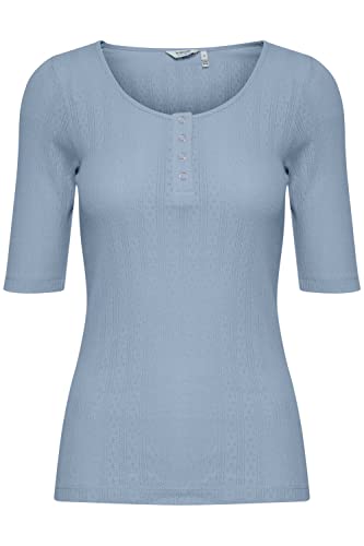 b.young BYPRISHA Tshirt Damen T-Shirt Kurzarm Shirt mit Rundhals-Ausschnitt, Größe:S, Farbe:Bel Air Blue (153932) von b.young