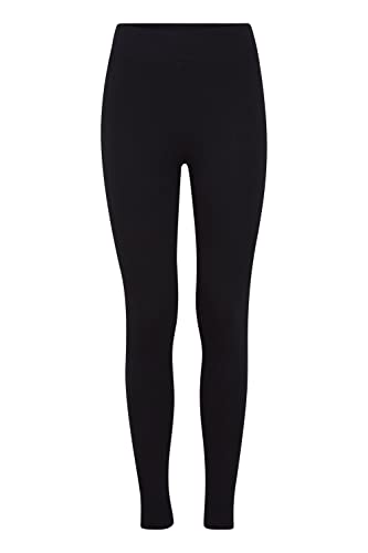 b.young BYROMY Leggings Damen Leggings Jersey Hose RIPP mit Stretch Regular-Fit, Größe:L, Farbe:Black (200451) von b.young