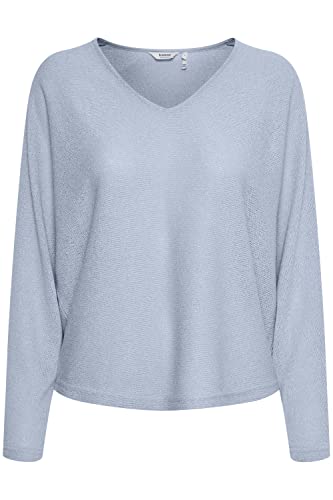 b.young BYSIF V Neck PULLOVERDamen Strickpullover Feinstrick Pullover mit V-Ausschnitt Regular-Fit, Größe:XL, Farbe:Kentucky Blue (153915) von b.young