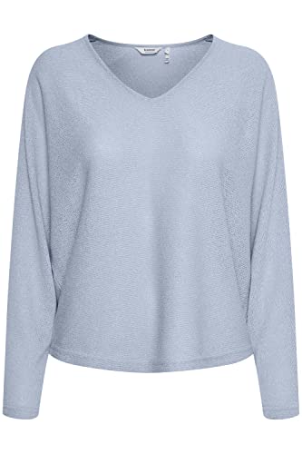 b.young BYSIF V Neck PULLOVERDamen Strickpullover Feinstrick Pullover mit V-Ausschnitt Regular-Fit, Größe:XXL, Farbe:Kentucky Blue (153915) von b.young