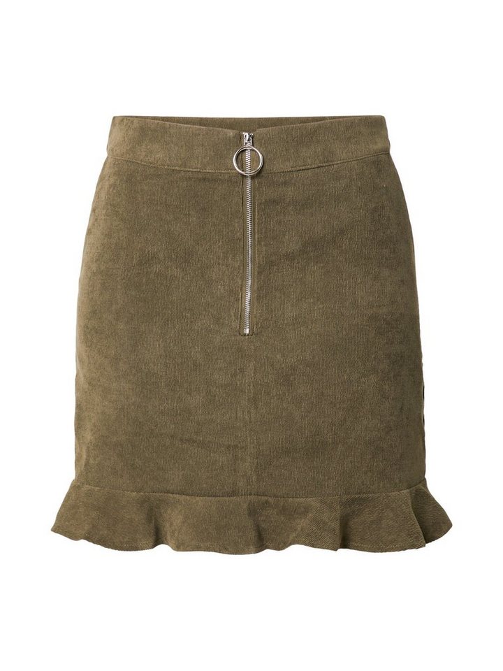 b.young Bleistiftrock (1-tlg) Volant von b.young