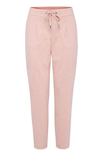 b.young BYRizetta Damen Crop Pants Hose Stoffhose mit Stretch, Größe:XL, Farbe:Rose Tan Melange (1615111) von b.young