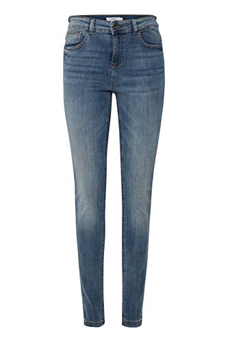 b.young BYLola Luni Damen Jeans Denim Hose Baumwolle mit Stretch Slim Fit 5-Pocket-Hose, Größe:28/32, Farbe:Antique Blue (80946) von b.young