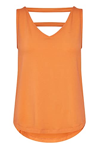 b.young Damen Shirt Top ohne Print 20810024, Größe:XS, Farbe:Nectarine (161360) von b.young