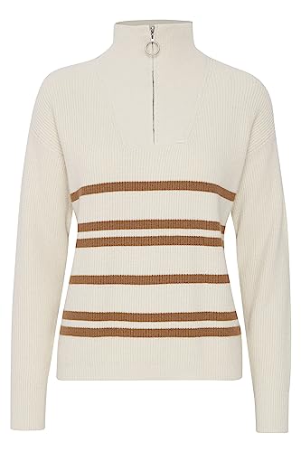 b.young Gestreifter Pullover Frau Milo 2 von b.young
