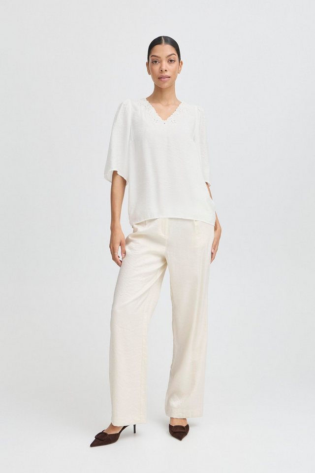 b.young Kurzarmbluse Klassische Bluse von b.young