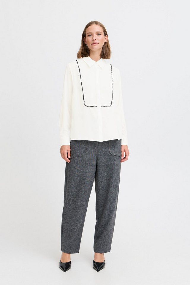 b.young Kurzarmbluse Klassische Bluse von b.young