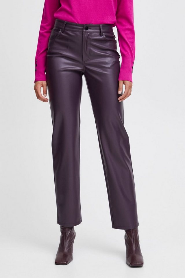 b.young Lederimitathose BYDAFANY STRAIGTH PANTS - 20813750 von b.young