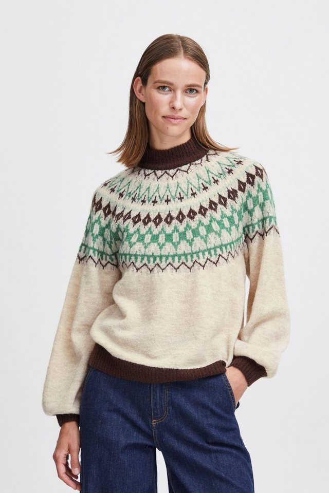 b.young Strickpullover BYMARITNE JACQUARD JUMPER - 20813540 von b.young