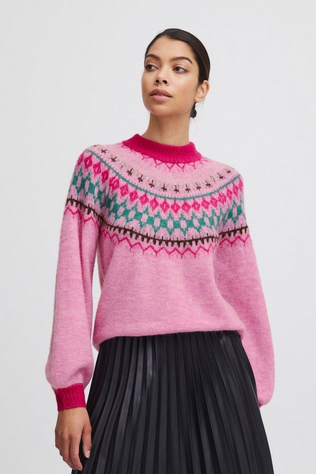 b.young Strickpullover BYMARITNE JACQUARD JUMPER - 20813540 von b.young