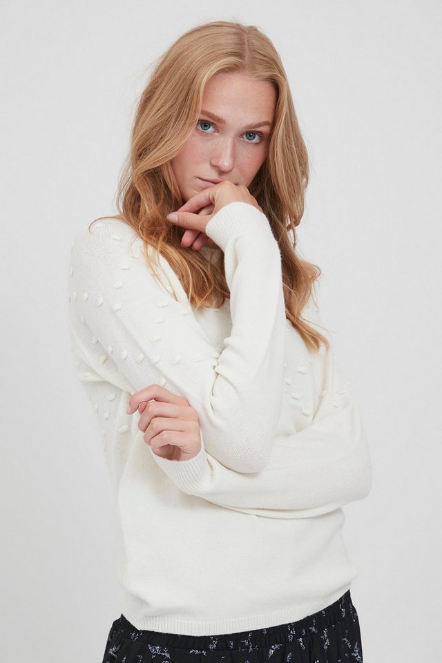 b.young Strickpullover BYNONINA DOT JUMPER - 20810226 Strickpullover mit Strukturmuster von b.young