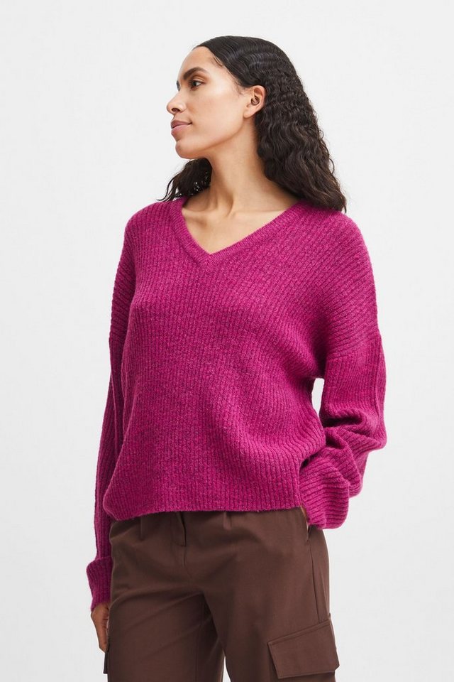 b.young Strickpullover BYONEMA VNECK JUMPER - 20813897 von b.young