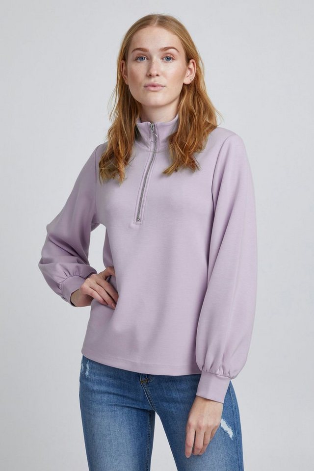 b.young Sweater BYPUSTI HALFZIP -20811037 Sweatshirt mit Reißverschluss und Stehkragen von b.young