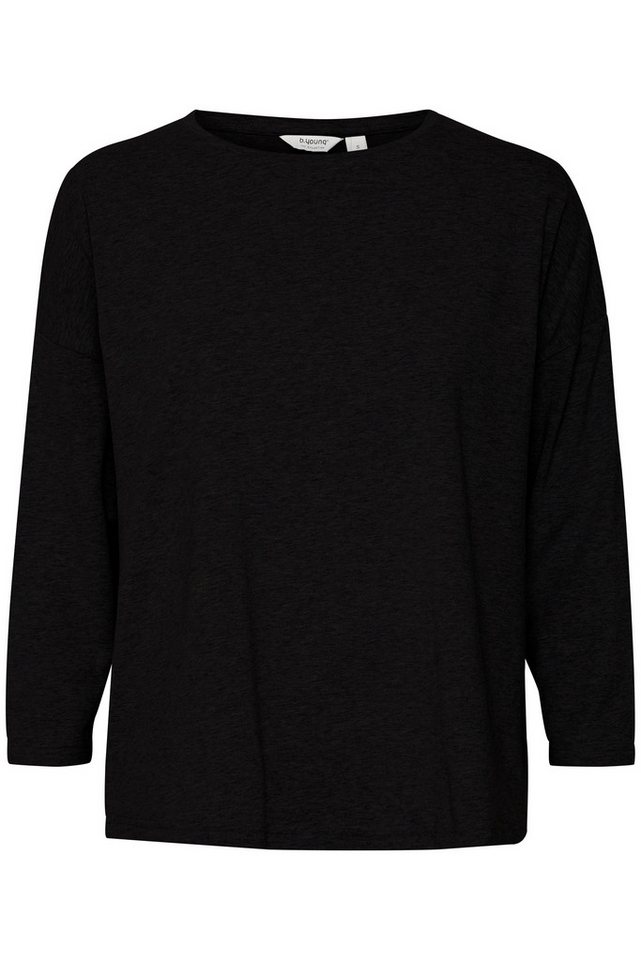 b.young T-Shirt lockere Passform 3/4-Ärmel gestricktes Design BYPAMILA MID SLEEVE TSHIRT - von b.young