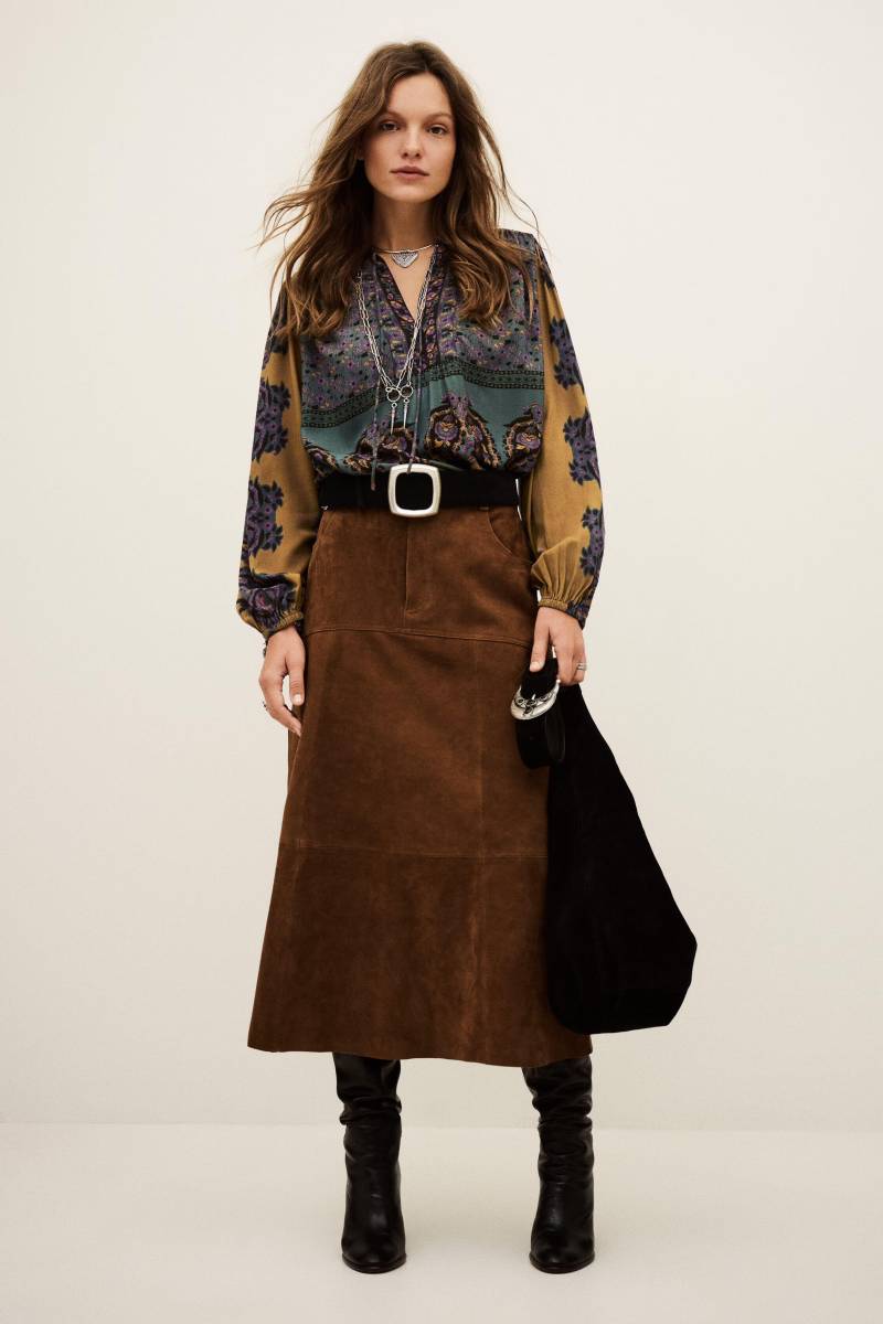 ba&sh - Bluse - Baker beige/blau von ba&sh