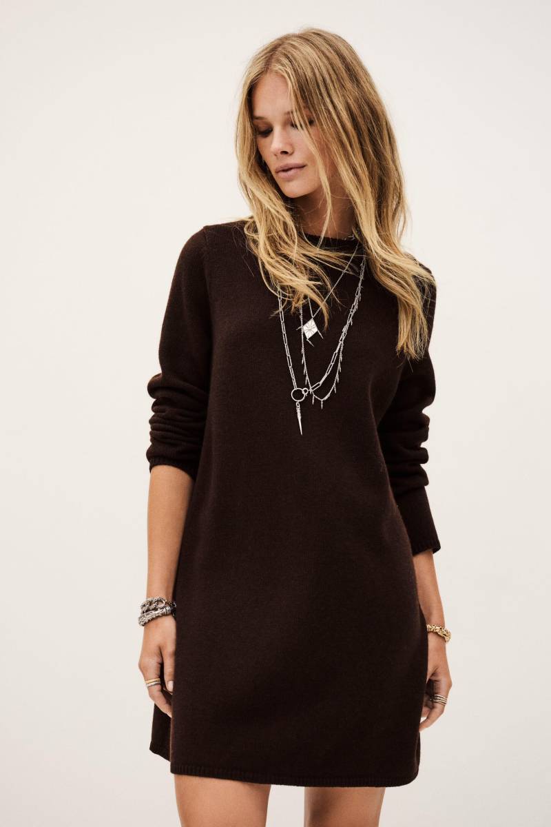 ba&sh - Pulloverkleid - Atess braun - Gr. - 1 von ba&sh