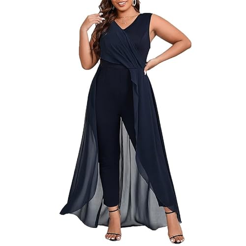 babao Damen Chiffon Overlay Overall -Patchwork Overlays Party Strampler eleganter Strampler für Hochzeit von babao