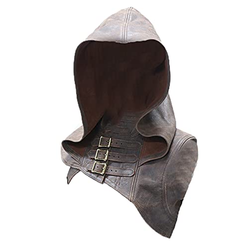 babao Gothic Steampunk Hoodie Knight Retro Kopfbedeckung Anpassung Schnalle Kapuze für Männer Frauen von babao