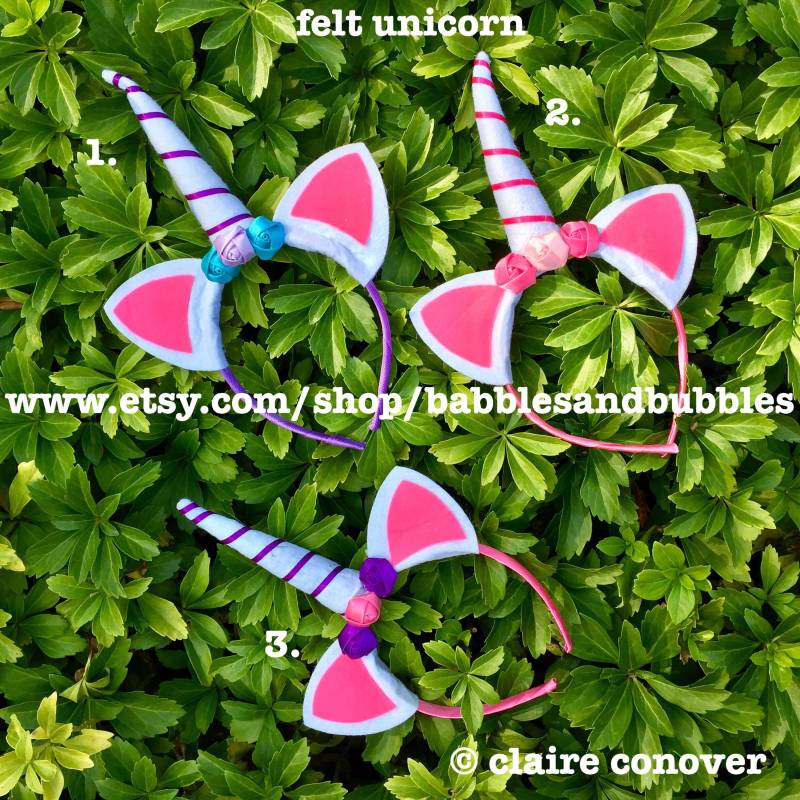 Lila Glitzer Einhorn Horn Haarreif Komfortables Halloween Kostüm von babblesandbubbles