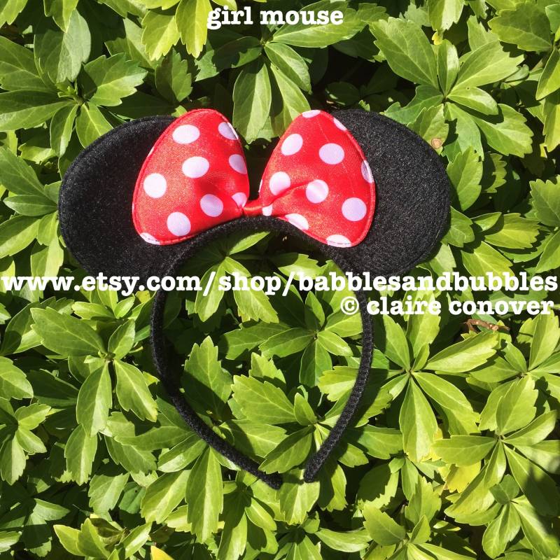 Kunstpelz Tierohren Stirnband Bundle Gelber Hund & Maus Kostüm von babblesandbubbles