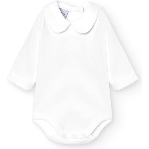 BABIDU Unisex Baby Body Cuello Algodon, Weiß, 24 Monate von BABIDU