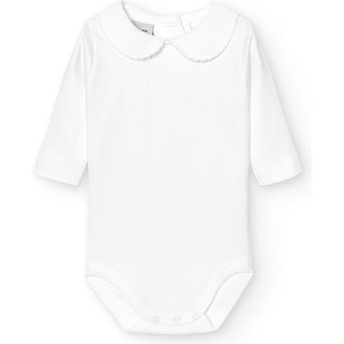 babidu Unisex Baby Body C.Polo Pique, Weiß (Weiß/Rosa), 36 Monate von BABIDU