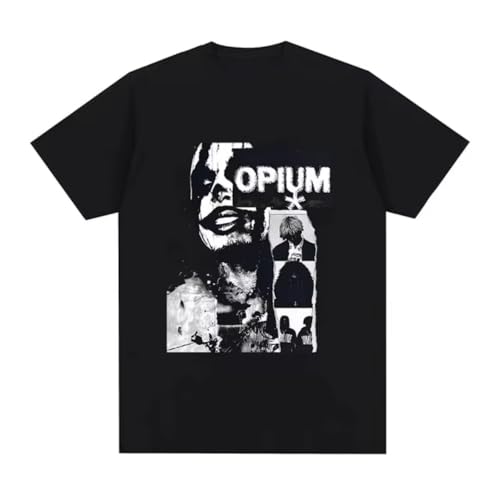 Streetwear Vintage Rapper Playboi Carti T-Shirt Opium Ken Carson Destroy Lonely Gothic Cotton Tees Hip Hop Oversize Unisex Tops (2) Black M von babvwsetse