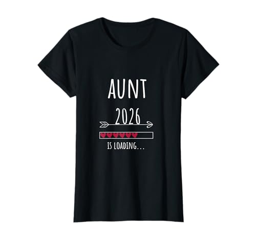 Baby 2026 Auntie Aunt Pregnancy Announcement T-Shirt von baby announcement gifts 2026