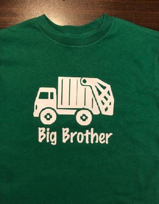 Big Brother Trash Garbage Truck Shirt Jungen Sibling Kleinkind Jugend T-Shirt Big Brother Trash Garbage Truck Shirt Jungen Sibling Kleinkind Jugend T-Shirt von baby1zmaker4u